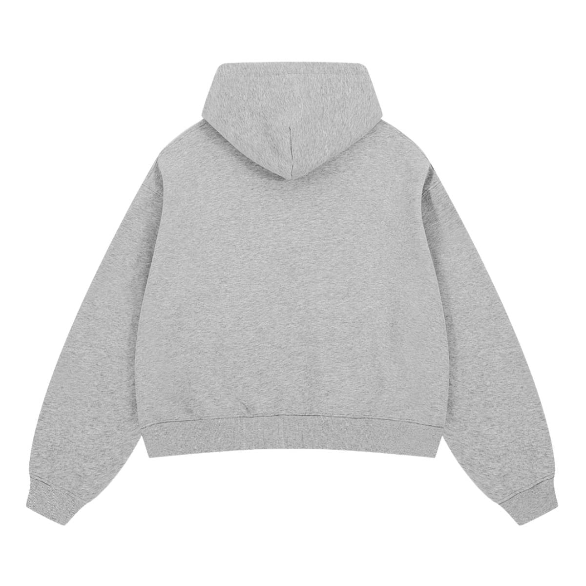 Sudadera con capucha y cremallera lavada de doble cursor