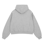Sudadera con capucha y cremallera lavada de doble cursor