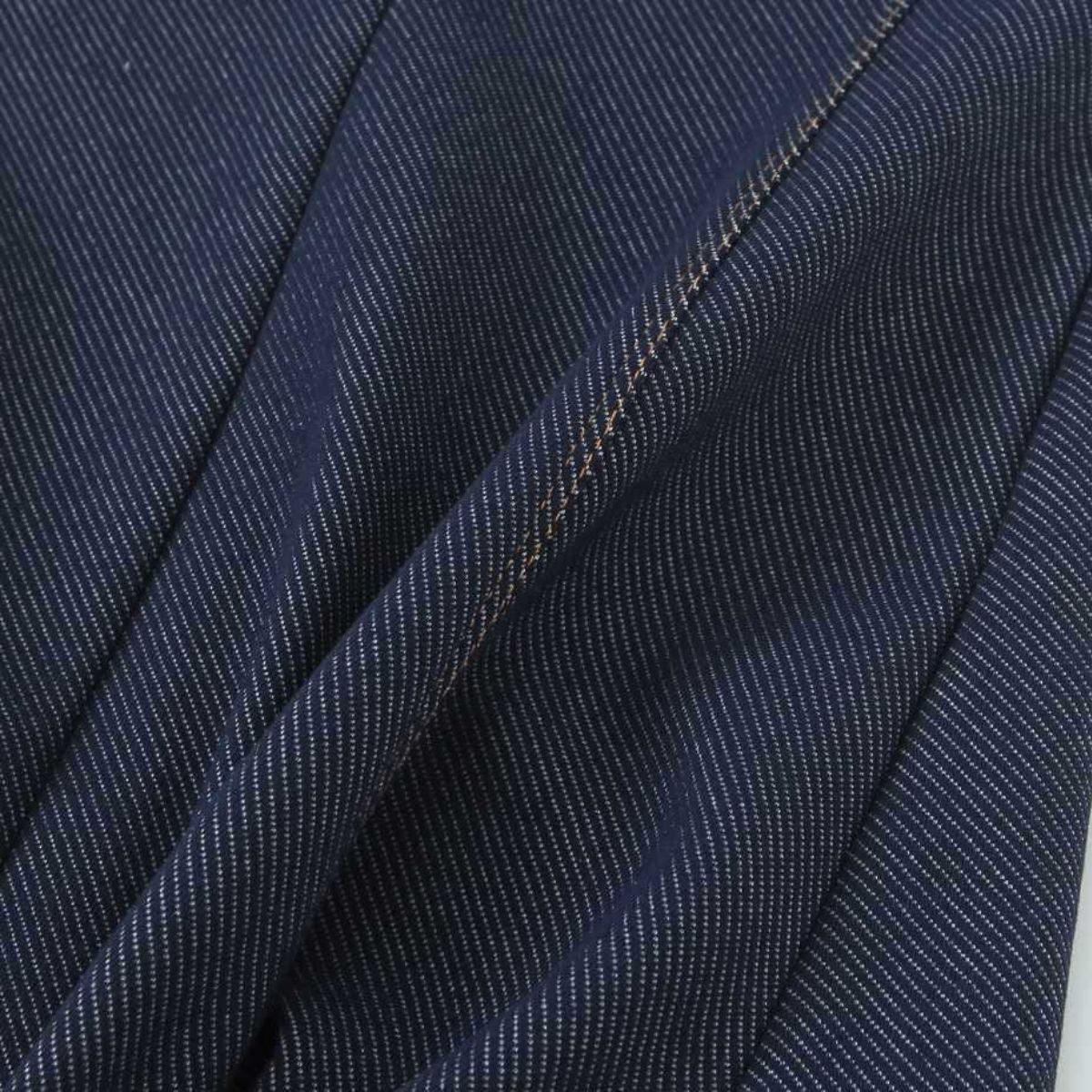 Women's Topstitched Twill Midi Dress