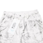 Graffiti Spray Washed Baggy Flared Denim Pants