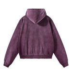 Monkey Wash Ripped Distressed Cotton Pullover Hoodie
