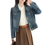 Vestido midi vaquero sin mangas con botones y aberturas en la parte delantera