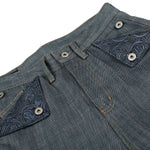 Raw Wash Wide Leg Selvedge Jeans