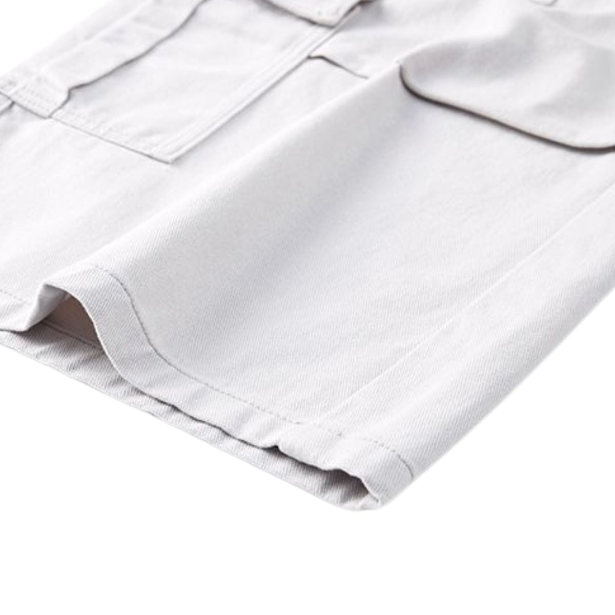 Pantalones cargo anchos y tobilleros de color liso