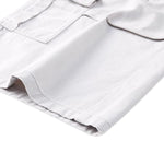 Pantalones cargo anchos y tobilleros de color liso