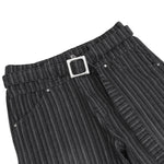 Striped Relaxed Fit Unisex Old Money Casual Trousers