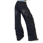 Women’s Y2K Low Rise Baggy Cargo Jeans