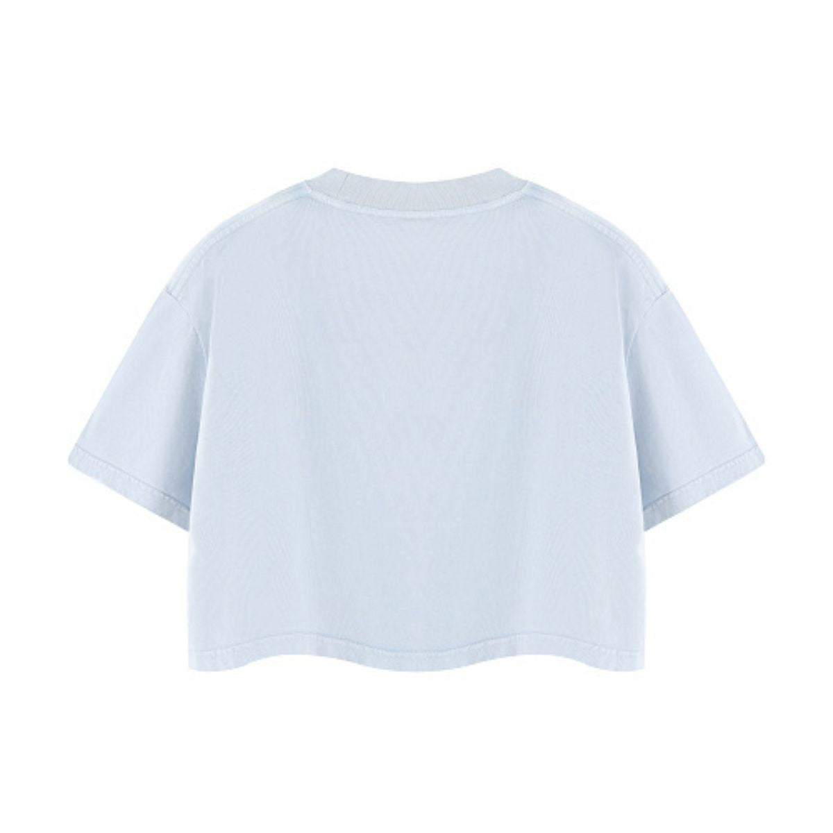 Snowflake Washed Boxy Cropped Cotton Tee 2026