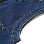 Shorts vaqueros con mariposas bordadas y adornados con perlas