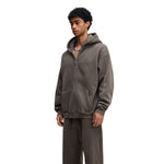 Double Slider Fleece Kangaroo Pocket Hoodie
