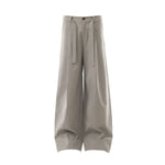 Old Money Draped Barrel Leg Trousers
