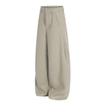 High-End Minimalist Pleated Loose Fit Wide-Leg Pants