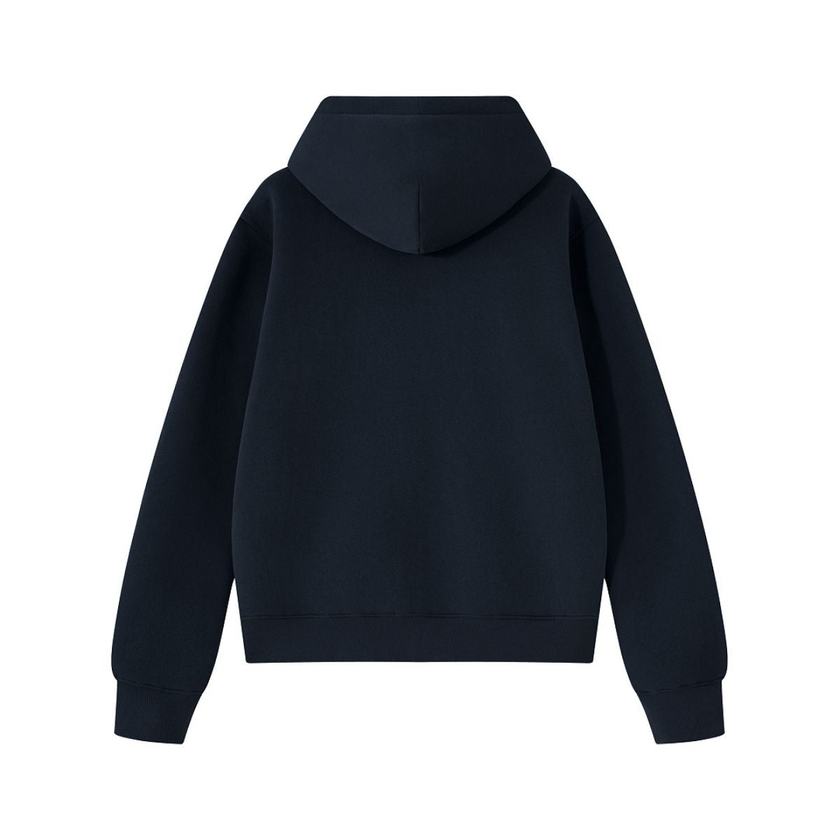 Fleece‑Lined Zip Up Vintage Regular Fit Hoodie