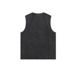 Camiseta sin mangas descolorida de 8 oz