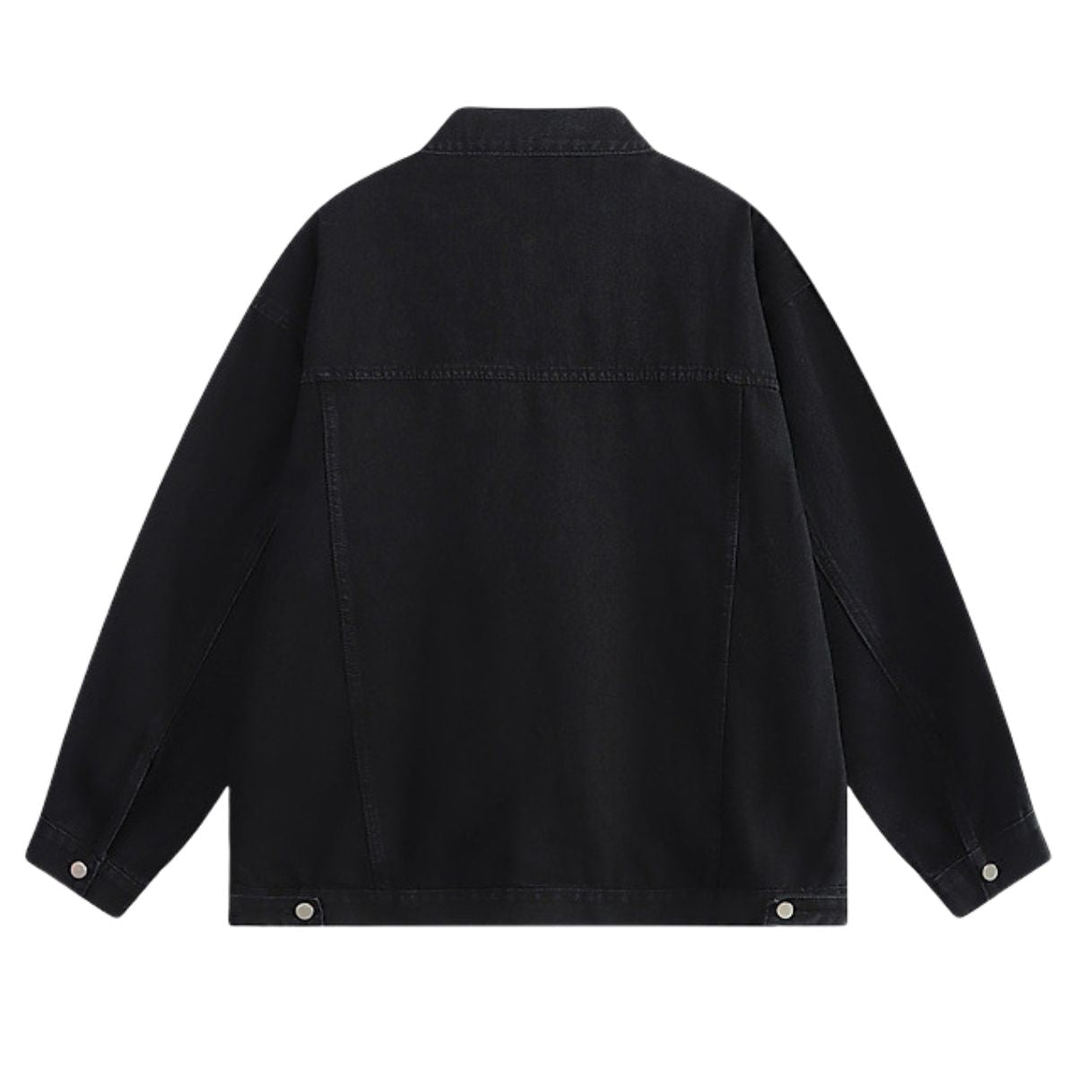 Hong Kong Style Vintage Washed Denim Jacket