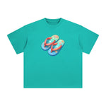Summer Vacation Slippers Graphic Tee-INNBLAC Fashion Apparel