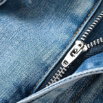 Cross Belt Cargo Denim Mini Skort