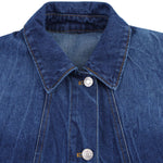 Women's Blue Washed Loose Denim Shirt