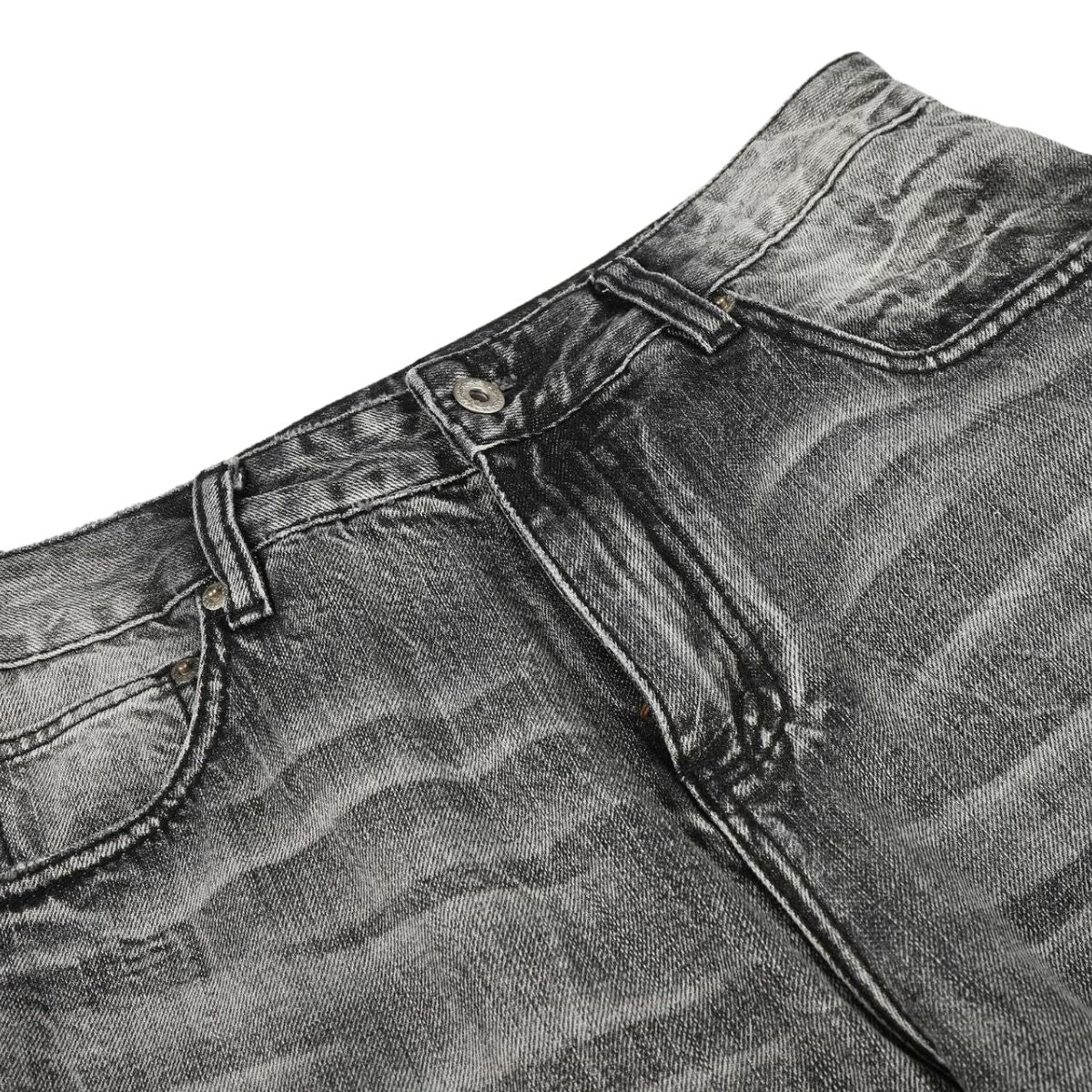 Vintage Washed Straight Leg Jeans
