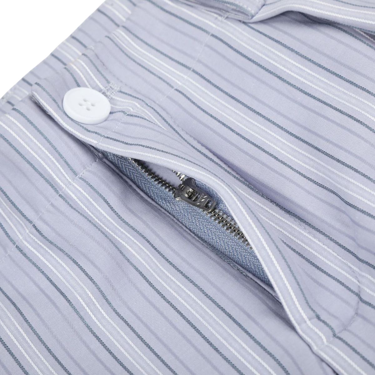 Vintage Contrast‑Stripe Pleated Relaxed Wide‑Leg Casual Trousers