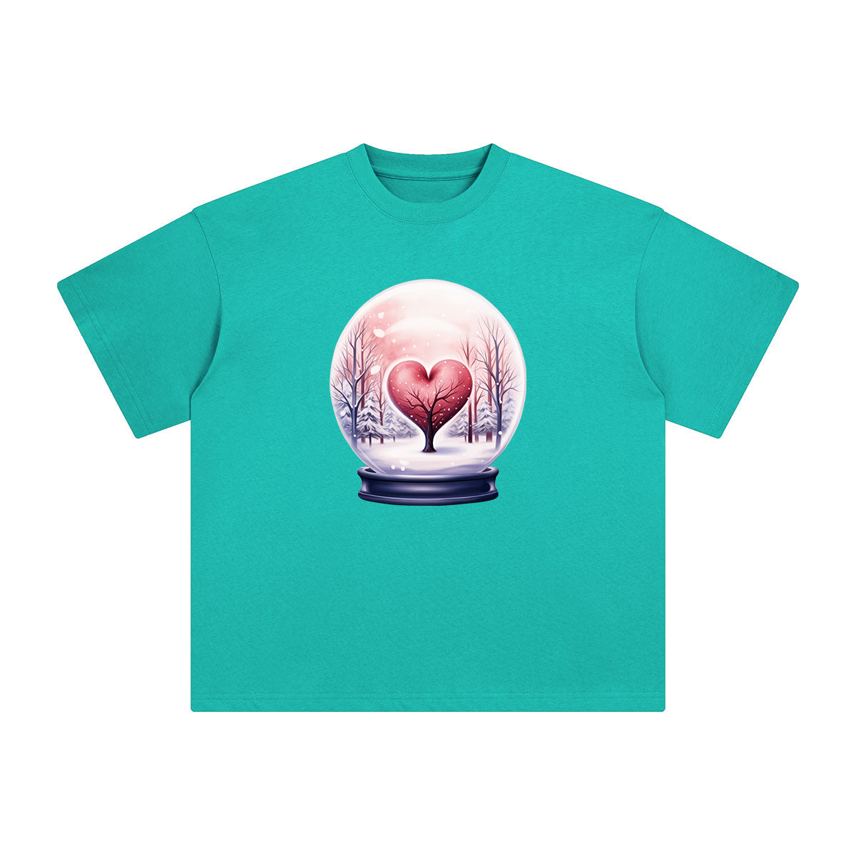 Valentine Snow Globe Graphic Tee-INNBLAC Fashion Apparel