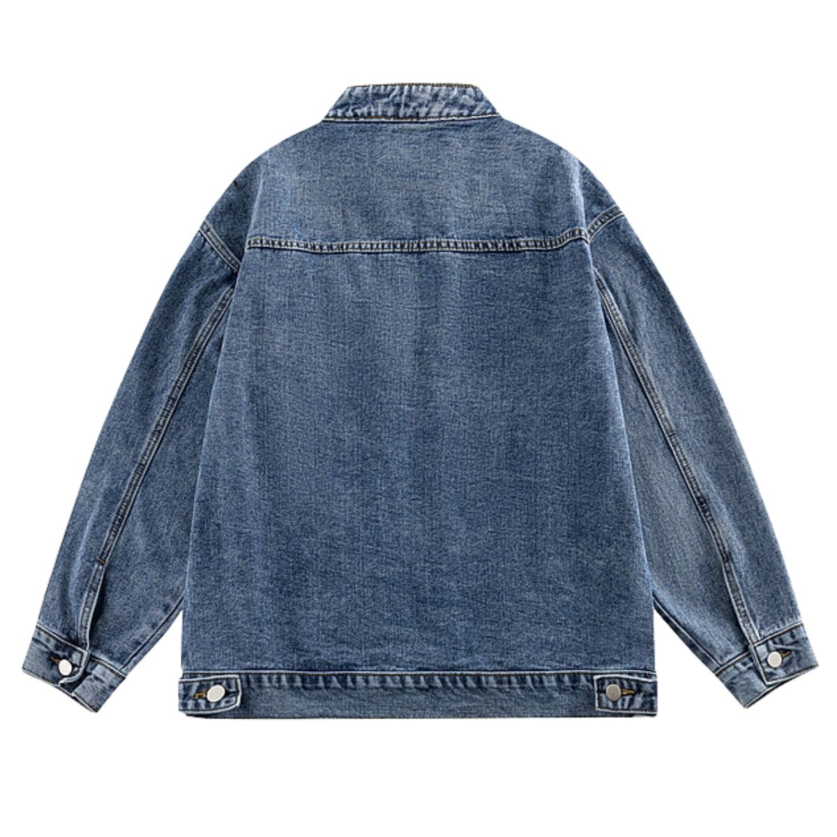 Japanese Heavyweight Retro Washed Loose Denim Jacket
