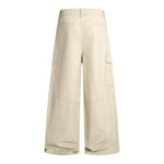 Vintage Baggy Paneled Straight-Leg Cargo Pants
