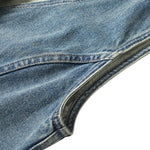 Shorts vaqueros con mariposas bordadas y adornados con perlas