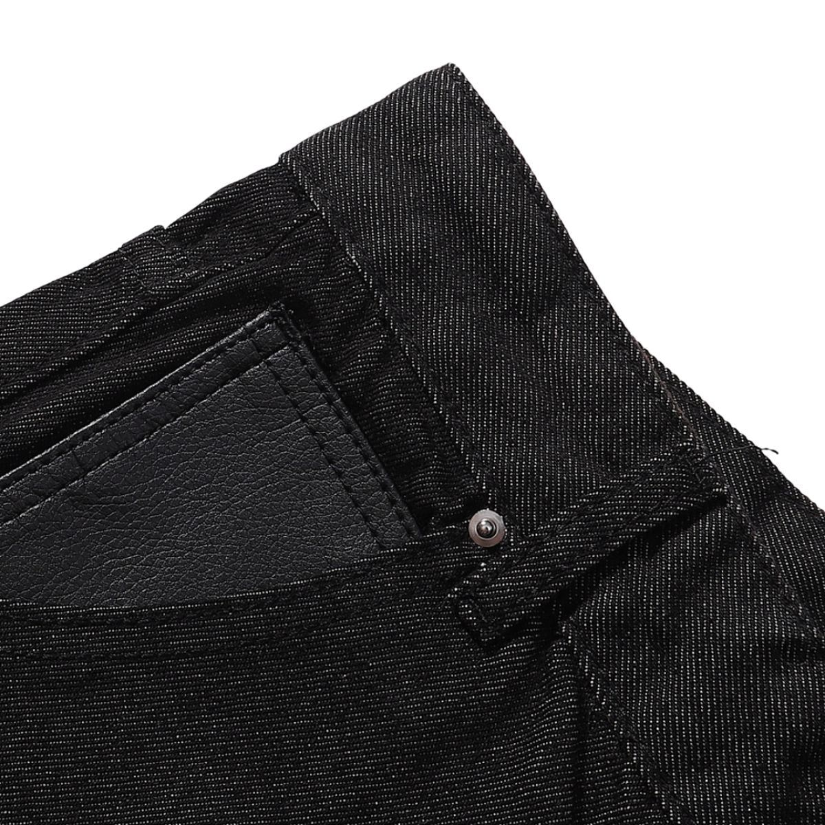 Minimalist Wide Leg Black Jeans