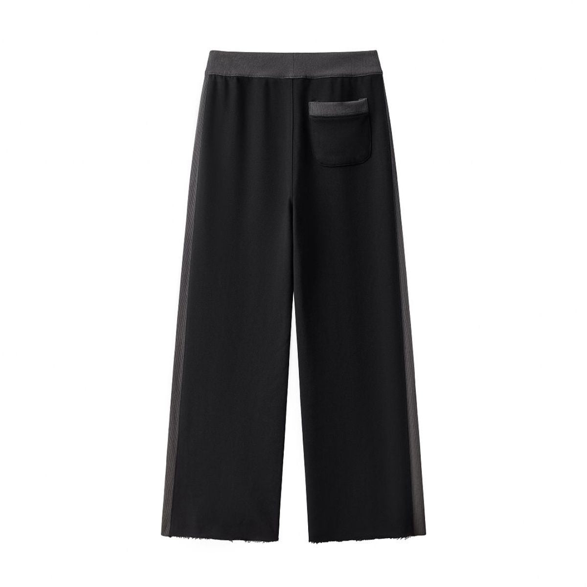 Cotton Casual Contrast Rib Stretch Sweatpants