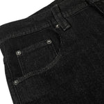 Men's Raw Denim Flare Straight Pants Clean Fit Minimal Street
