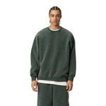 Oversized Stone Wash Fleece Sweatshirt