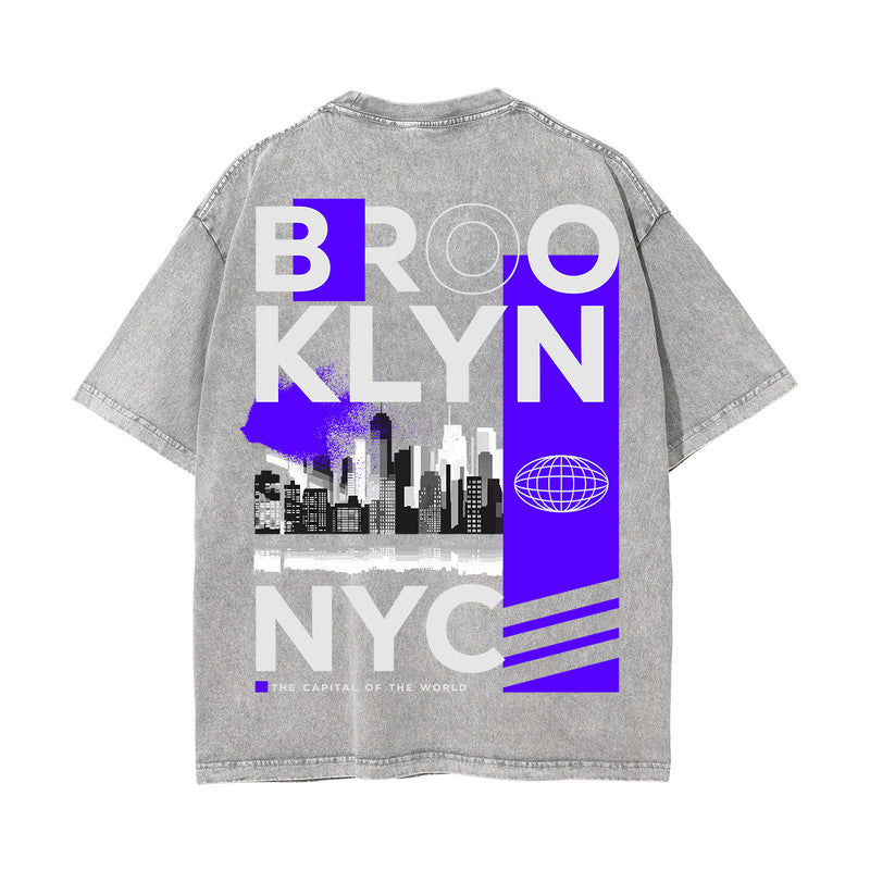 Brooklyn New York Urban Graphic Tee-INNBLAC Fashion Apparel