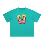 Summer Vacation Slippers Graphic Tee-INNBLAC Fashion Apparel