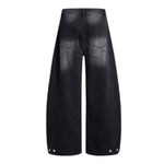 Gradient Washed Whiskered Relaxed Adjustable Hem Pants