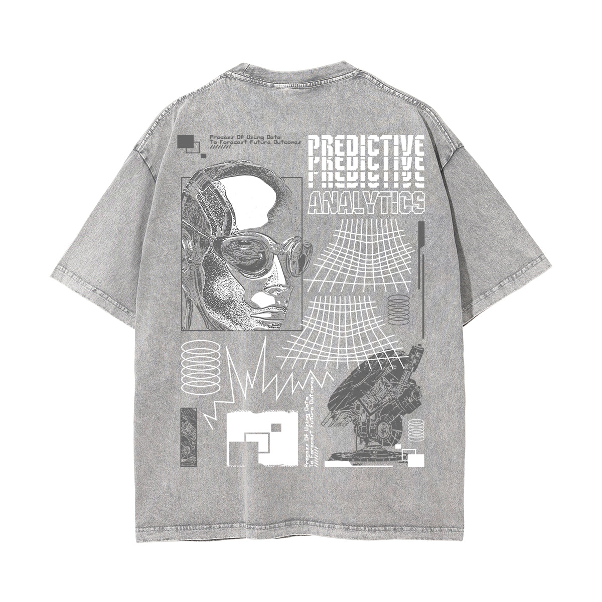 Greyscale Streetwear Brutalism Graphi Tee-INNBLAC Fashion Apparel