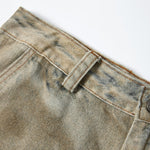 Bermudas con bordado lavado vintage