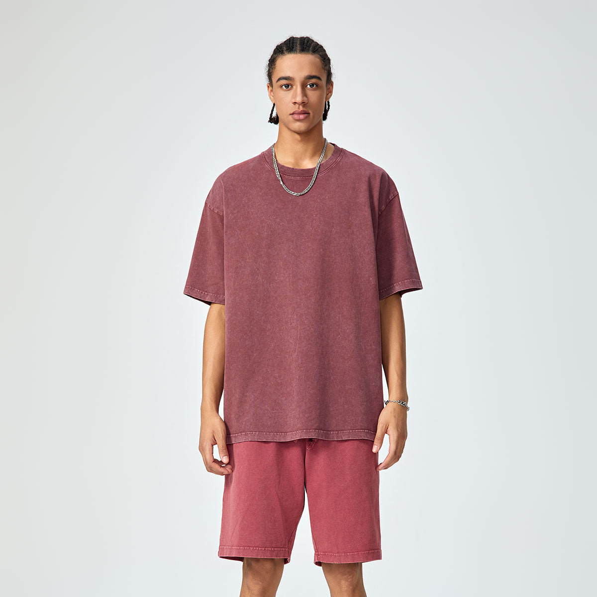 Washed Faded Baggy Cotton Tee 7.5oz