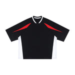 Colorblock V Neck Cotton Tee 250G