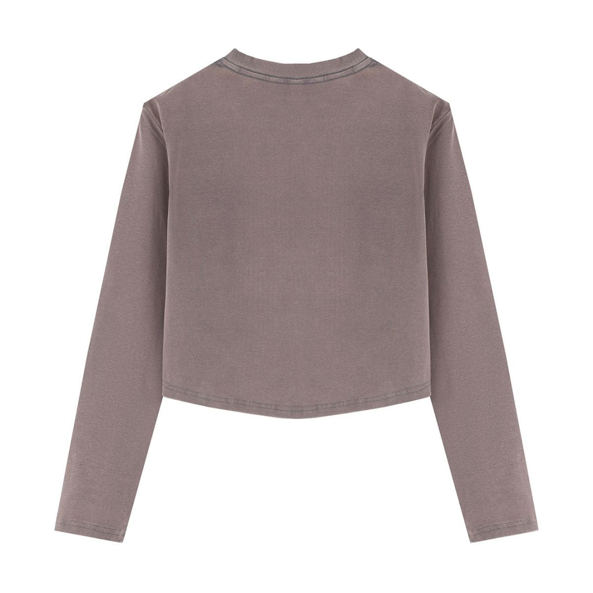 Women's Snow Wash U-Neck Long Sleeve Top