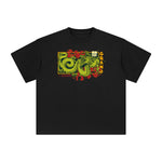Chinese Characters Dragon Graphic Tee-INNBLAC Fashion Apparel