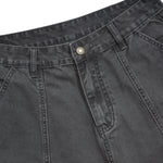 Bermudas con lavado vintage y salpicaduras de tinta
