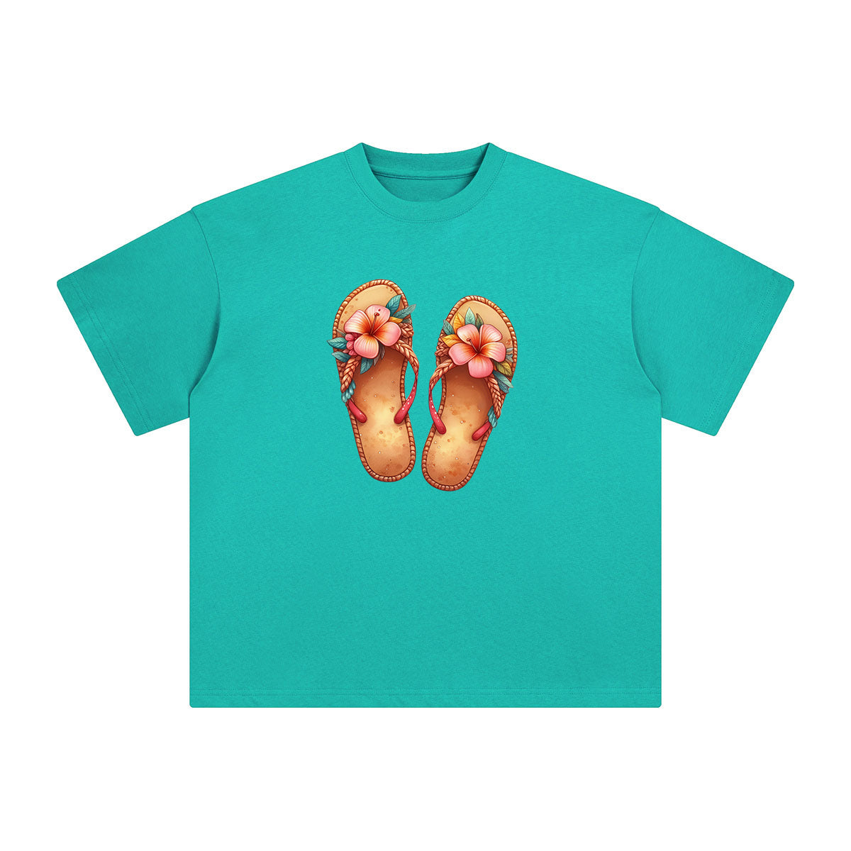 Summer Vacation Slippers Graphic Tee-INNBLAC Fashion Apparel