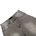 Men's Washed Vintage Curved Denim Loose Wide Leg Street Pants