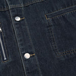 Multi-pocket Vintage Loose Washed Work Denim Jacket