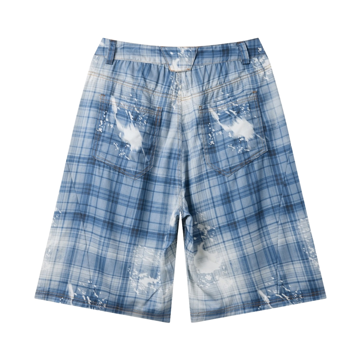 Bermudas vaqueras rasgadas con parches de camuflaje