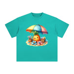 Seaside Resort Comic Graphic Tee-INNBLAC Fashion Apparel
