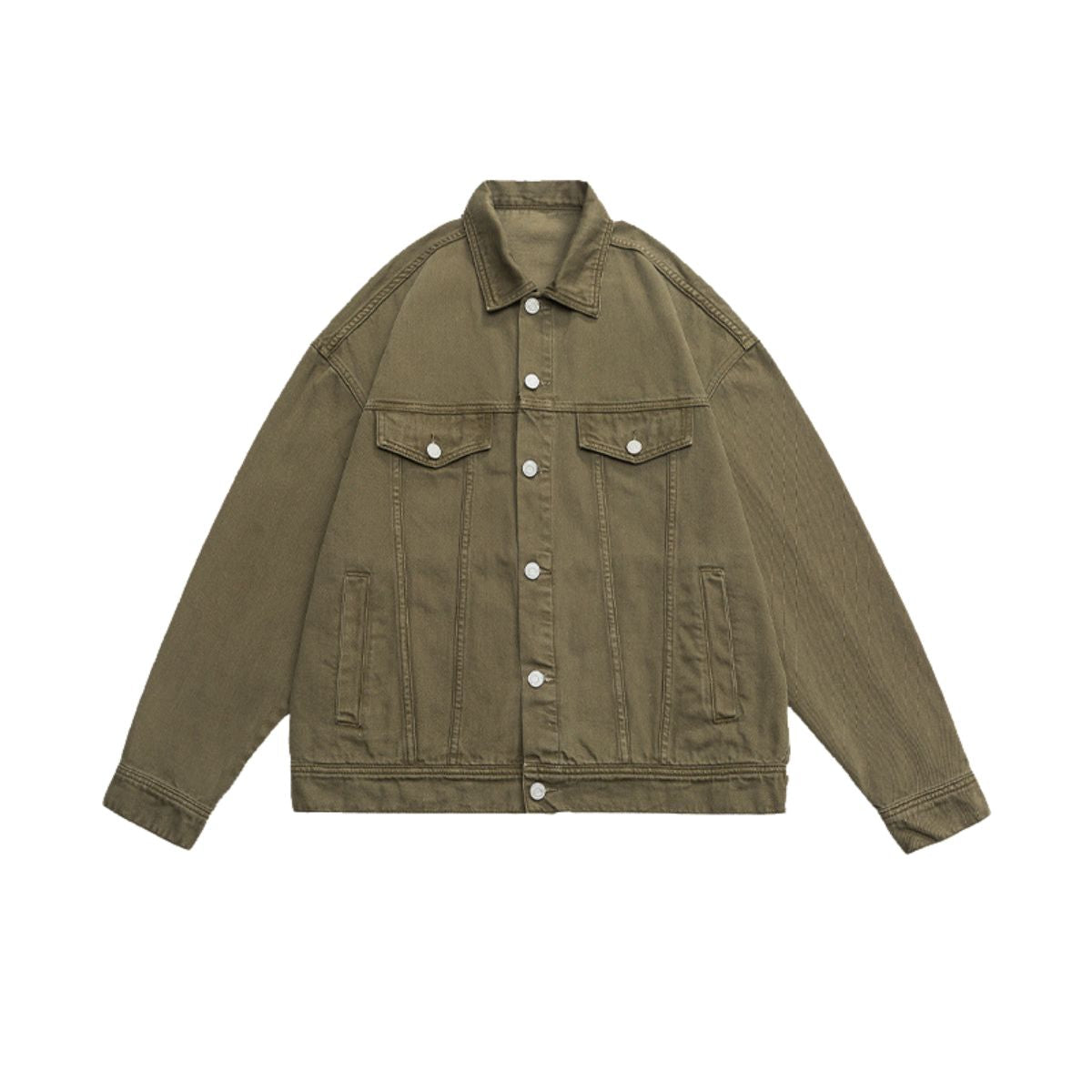 Unisex Washed Trucker Denim Jacket