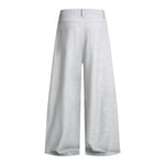 Double-Pleat Baggy Wide-Leg Trousers