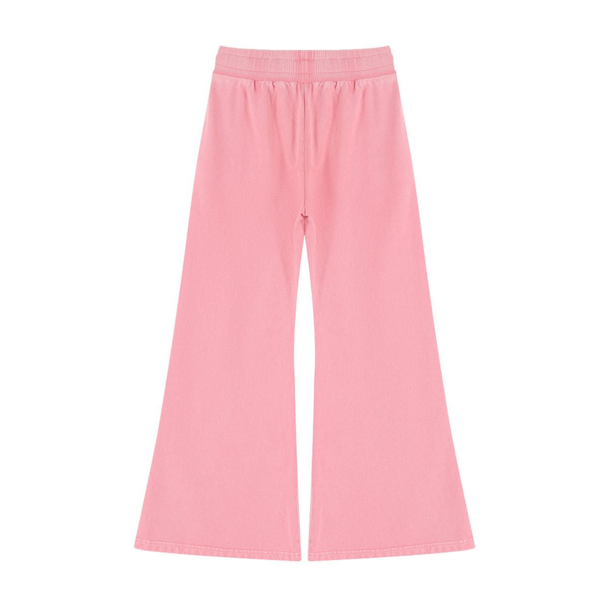 Heavyweight Washed Snow Wash Cotton Flare Pants for Women